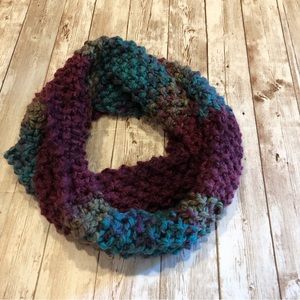 Multicolored handmade infinity  scarf